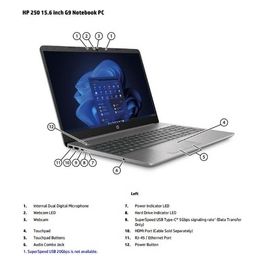 Notebook 255 G10 Processore AMD Ryzen 3-7320U, 8GB RAM, 256GB SSD, Display 15.6'', Windows 11 Home