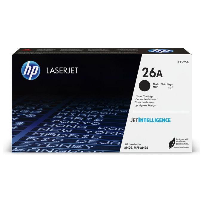 Image of HP 26A Nero originale LaserJet toner ( CF226A ) per LaserJet Pro M402d, M402dn, M402dw, M402n, MFP M426dw, MFP M426fdn, MFP M426fdw