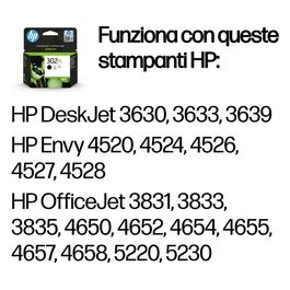 302XL Nero Cartuccia Originale Getto di Inchiostro alta capacità