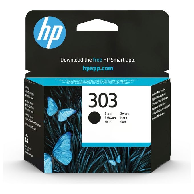 Image of HP 303 T6N02AE Cartuccia Originale Compatibile con le Stampanti a Getto d'Inchiostro HP Tango e Tango X, Envy 6220, 6230, 7130 e 7830, Nero