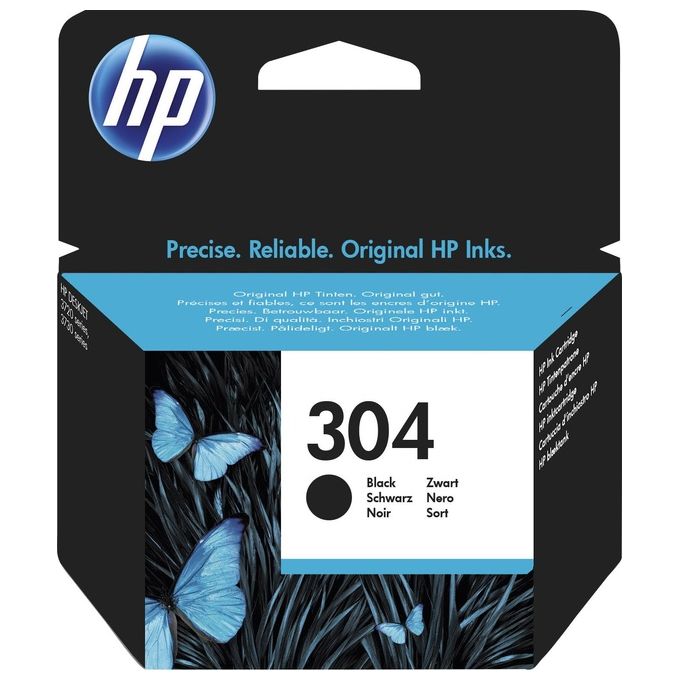 Image of HP 304 Nero originale cartuccia dinchiostro per Deskjet 3720, 3730