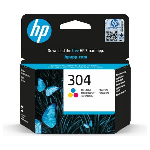 304 Tricromia N9K05AE Cartuccia Originale per Stampanti Getto di Inchiostro Stampanti H2620 e 2630 Deskjet 3720 3730 3750 e 3760 ENVY 50 5020 e 5030