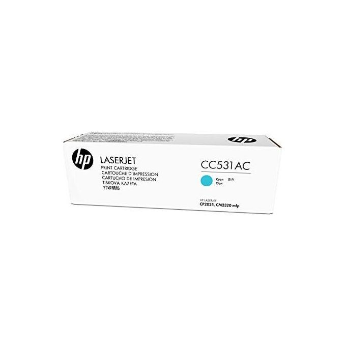 HP 304A Cyan originale LaserJet cartuccia toner ( CC531A ) Contract per Color LaserJet CM2320fxi, CM2320n, CM2320nf, CP2025, CP2025dn, CP2025n, CP2025x