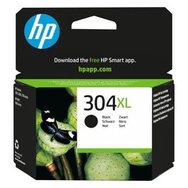 304XL N9K08AE Cartuccia Originale ad Alta Capacità, da 300 pagine, per Stampanti a Getto di Inchiostro DeskJet Serie 2600/3700 e Envy serie 5010, 5020 e 5030, Nero