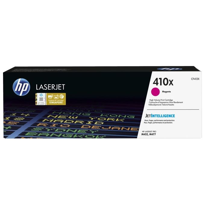 Image of HP 410X CF413X Cartuccia Toner Originale ad Alta Capacita' per Stampanti HP Laserjet Pro della Serie M300, M450 e M470, JetIntelligence, Magenta