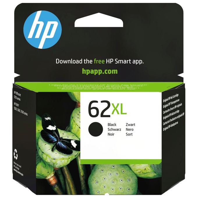 HP C2P05AE 62XL Cartuccia Originale Inkjet Alta Capacita' 600 Pagine 12 ml colore Nero