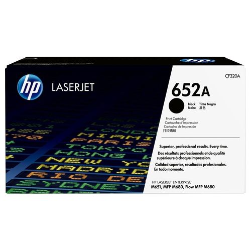 HP 652A Nero originale LaserJet cartuccia toner ( CF320A ) per Color LaserJet Enterprise Flow M680z, M651dn, M651n, M651xh, M680dn, M680f