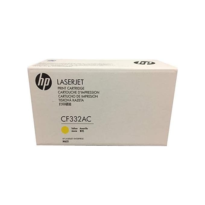 HP 654A Giallo originale LaserJet cartuccia toner ( CF332A ) per Color LaserJet Enterprise M651dn, M651n, M651xh