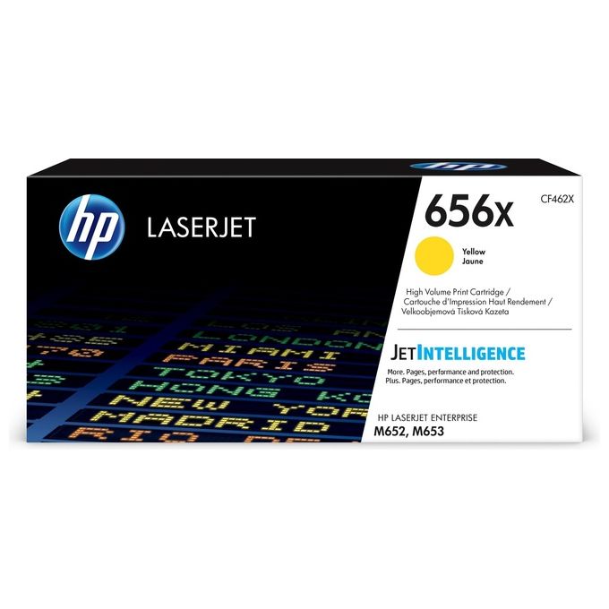 HP CF462X 656X Cartuccia Toner Originale Alta Resa 22000 Pagine Tecnologia JetIntelligence colore Giallo