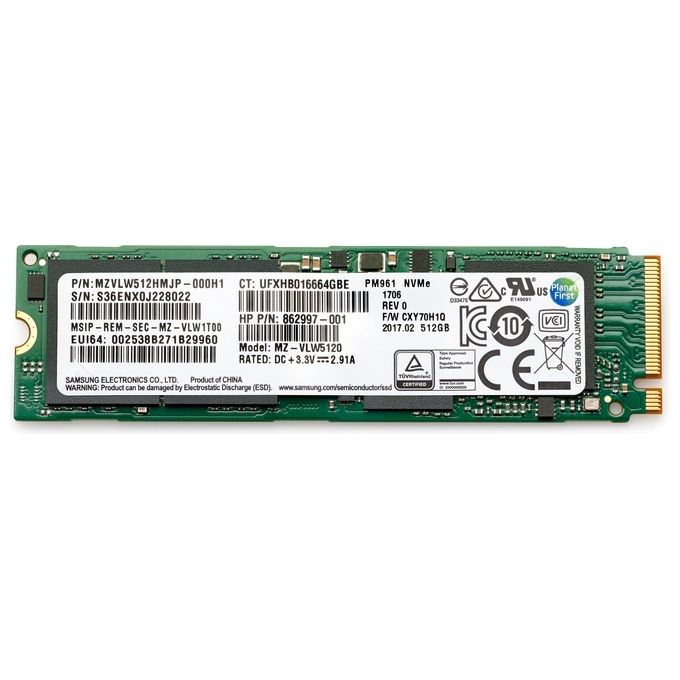 HP 6SK99AA Drives allo Stato Solido M.2 1000Gb PCI Express 3.0 TLC NVMe