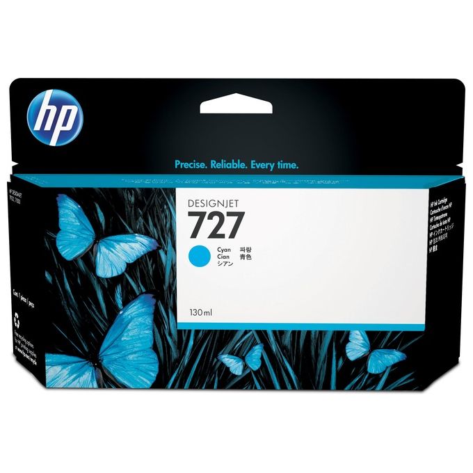 immagine di Hp 727 cartuccia inkjet ciano 130ml per designjet t 1500 / designjet t 920 / designjet t 1500 ps / designjet t 920 ps