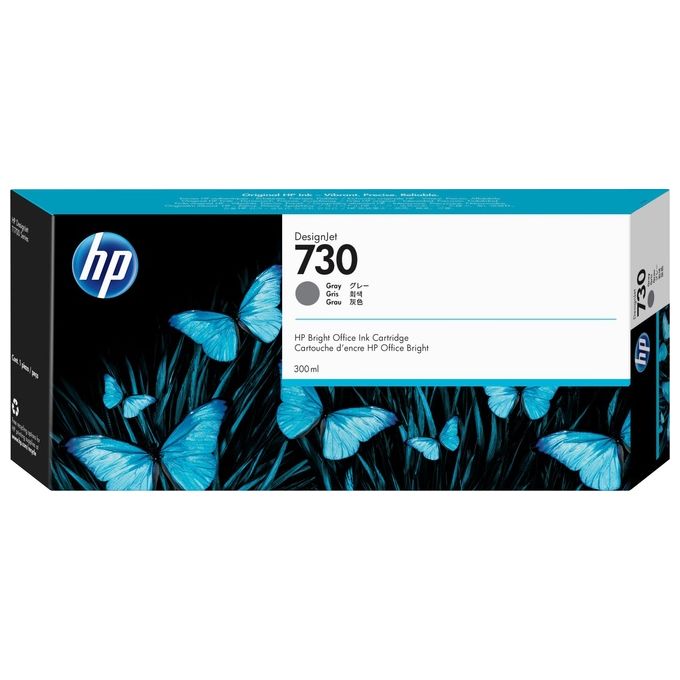 HP 730 cartuccia inchiostro originale alta capacità grigio 300 ml DesignJet T1700, T1700 PostScript, T1700dr, T1700dr PostScript