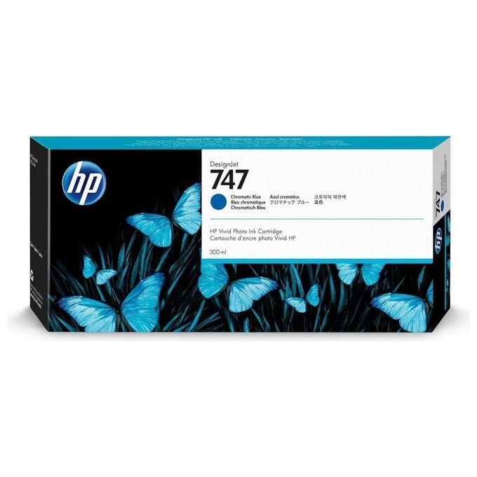 HP P2V85A Cartuccia di Inchiostro Blu Cromatico 300 ml per Stampanti DesignJet Z9 colore Blu Cromatico