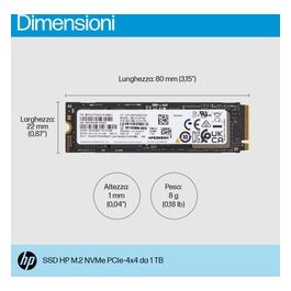 8C4X7AA SSD 1Tb Interno M.2 2280 PCIe 4.0 x4