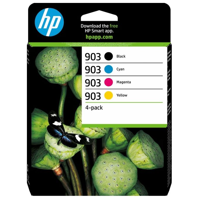 HP 6ZC73AE Cartuccia di inchiostro originale HP 903 Nero Ciano Magenta Giallo resa 300 pagine nero 315 pagine colore tipo pigmento colore Nero Ciano Magenta Giallo