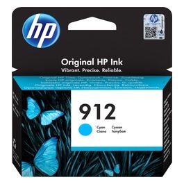 HP 912 3YL77AE Cartuccia Originale Standard 315 Pagine, Compatibile con Stampanti a Getto di Inchiostro OfficeJet Pro Serie 8010 e 8020 Ciano