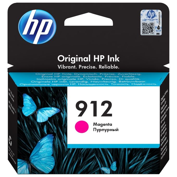 HP 3YL78AE Cartuccia Inchiostro Magenta Originale 912 315 Pagine Pigmenti