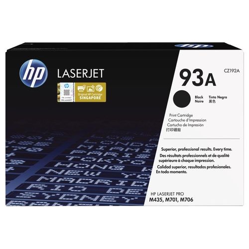 HP 93A Black Laserjet Toner Cartridge