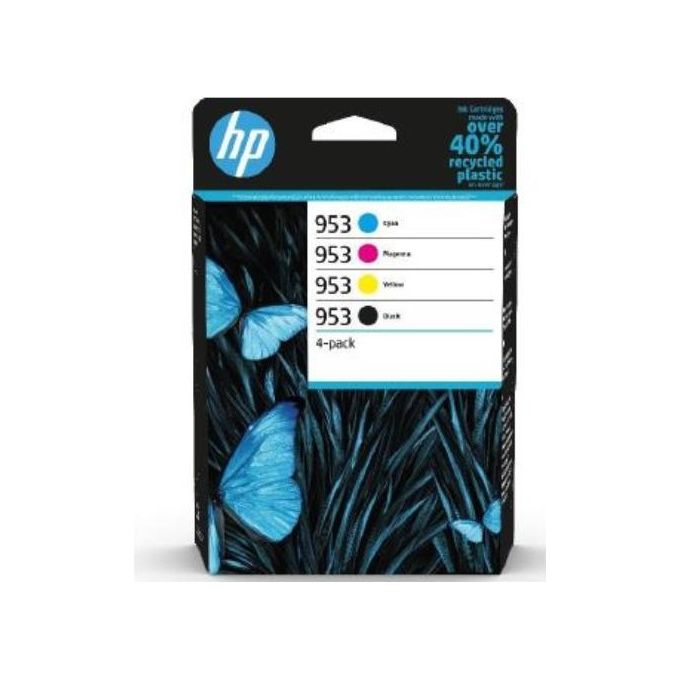 Image of HP 953 Cartuccia Originale Nero-Ciano-Magenta-Giallo 4 Pezzi