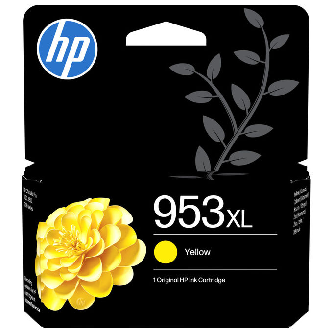 HP F6U18AE 953XL Cartuccia Inkjet Alta Capacita' Inchiostro a Pigmento 1450 pagine 18 ml colore Giallo