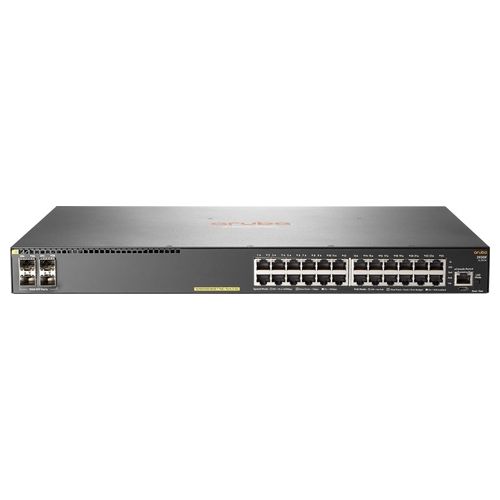 HP Aruba 2930F 24G PoE+ 4SFP Switch L3 gestito 24 x 10/100/1000 (PoE+) + 4 x Gigabit SFP (uplink) montabile su rack PoE+