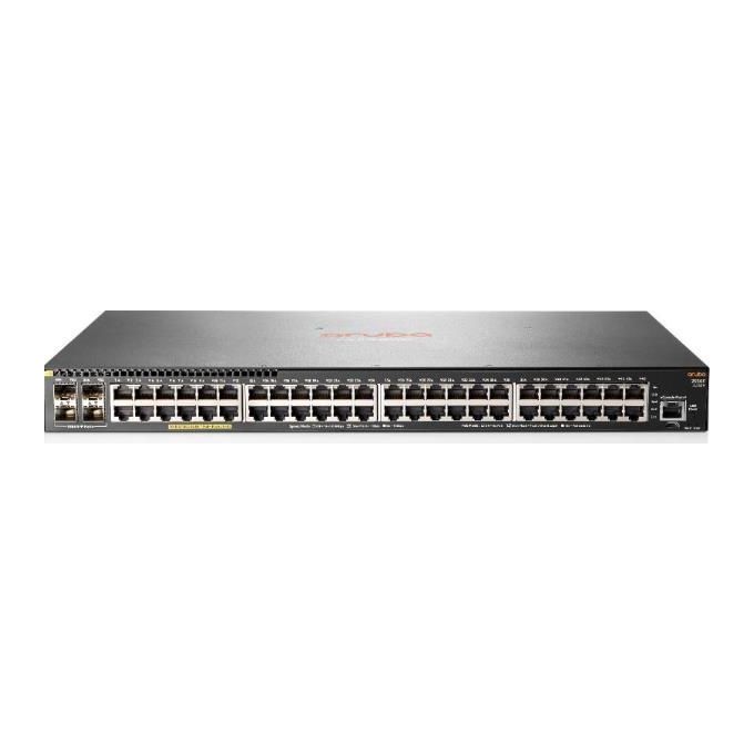 HP Aruba 2930F 48G PoE+ 4SFP Switch L3 gestito 48 x 10/100/1000 (PoE+) + 4 x Gigabit SFP (uplink) montabile su rack PoE+
