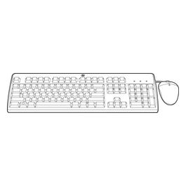 HP BFR with PVC Free Kit Set mouse e tastiera USB Italia per ProLiant DL560 Gen8, MicroServer Gen8, ML310e Gen8, ML350e Gen8, SL250s Gen8, SL270s Gen8