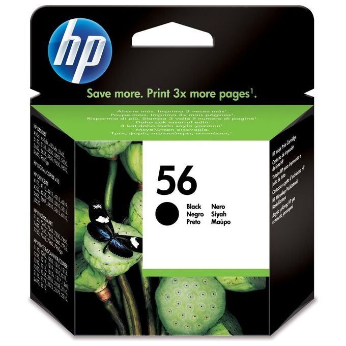 HP C 6656 AE Cartuccia d'Inchiostro 1 Pezzo Originale Nero No. 56