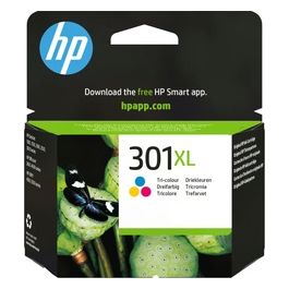 301XL CH564EE Cartuccia Originale per Stampanti a Getto di Inchiostro, Compatibile con Stampanti DeskJet 1050, 2540 e 3050, OfficeJet 2620 e 4630, ENVY 4500 e 5530, Tricromia