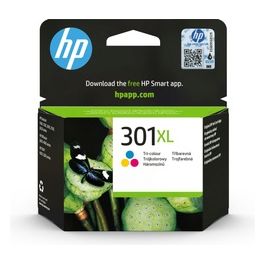 301XL CH564EE Cartuccia Originale per Stampanti a Getto di Inchiostro, Compatibile con Stampanti DeskJet 1050, 2540 e 3050, OfficeJet 2620 e 4630, ENVY 4500 e 5530, Tricromia