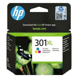 301XL CH564EE Cartuccia Originale per Stampanti a Getto di Inchiostro, Compatibile con Stampanti DeskJet 1050, 2540 e 3050, OfficeJet 2620 e 4630, ENVY 4500 e 5530, Tricromia