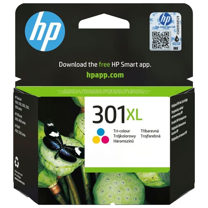 Image of HP 301XL CH564EE Cartuccia Originale per Stampanti a Getto di Inchiostro, Compatibile con Stampanti DeskJet 1050, 2540 e 3050, HP OfficeJet 2620 e 4630, HP ENVY 4500 e 5530, Tricromia