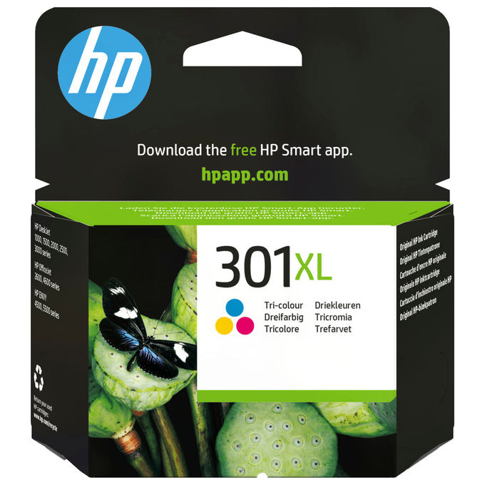 HP CH564EE#301 Cartuccia Inchiostro 301XL Tricromia Alta Capacita'