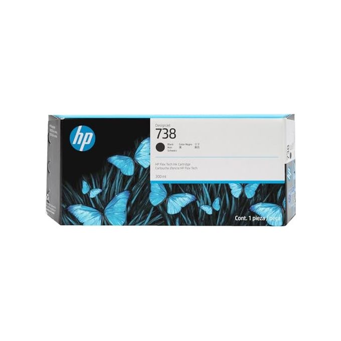 HP Cartuccia d'Inchiostro DesignJet 738 Nero 300ml