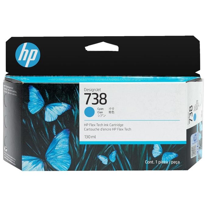 HP Cartuccia d'Inchiostro Ciano DesignJet 738 130ml