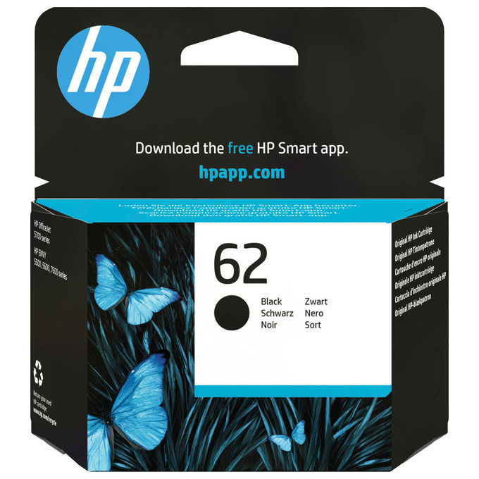 HP C2P04AE#301 Cartuccia Inchiostro Nero 62 Originale Standard 4 ml