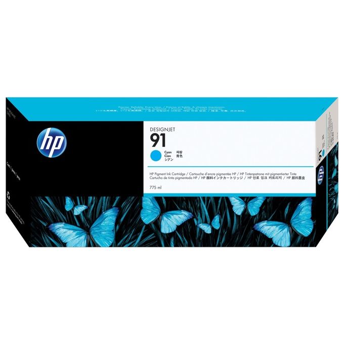 Hp cartuccia ink 91 ciano 775 ml vivera