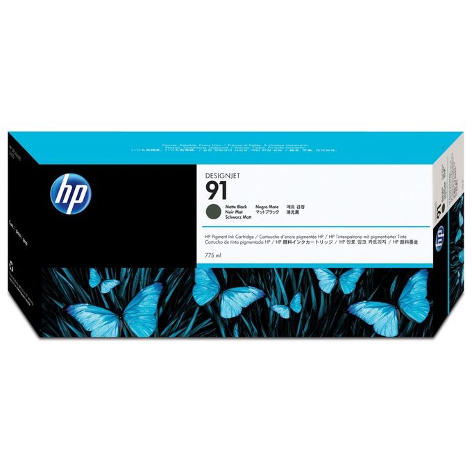 Hp cartuccia ink 91 nero opaco 775 ml vivera