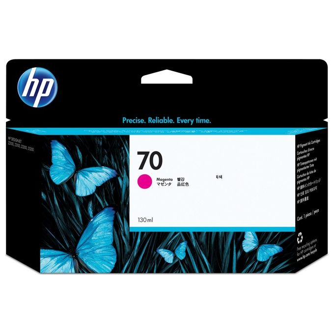 Hp cartuccia ink magenta n.70 vivera 130ml