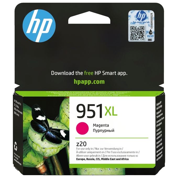 HP CN047AE Cartuccia Originale Inchiostro Magenta 951XL Resa 1500 Pagine Volume 17 ml colore Magenta