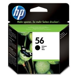 56 C6656AE Cartuccia Originale per Stampanti a Getto di Inchiostro, Compatibile con Deskjet 5550, Photosmart 7350, 7150, 7345, Officejet 6110, 5110, Nero