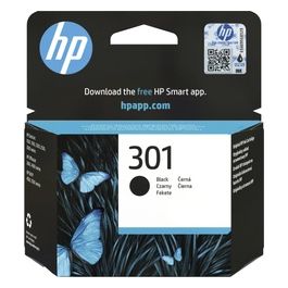 HP 301 CH561EE Cartuccia Originale, da 190 Pagine, Compatibile con le Stampanti a Getto di Inchiostro HP DeskJet 1050, 2540 e 3050, OfficeJet 2620 e 4630, ENVY 4500 e 5530, Nero