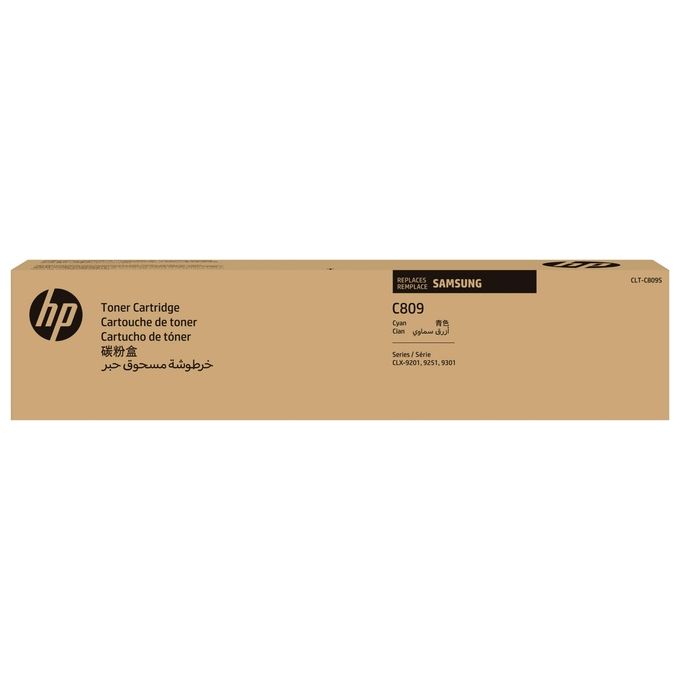 HP CLT-C809S Toner Originale Laser Ciano 15000 pagine per Samsung CLX-9201NA CLX-9251NA CLX-9301NA colore Ciano