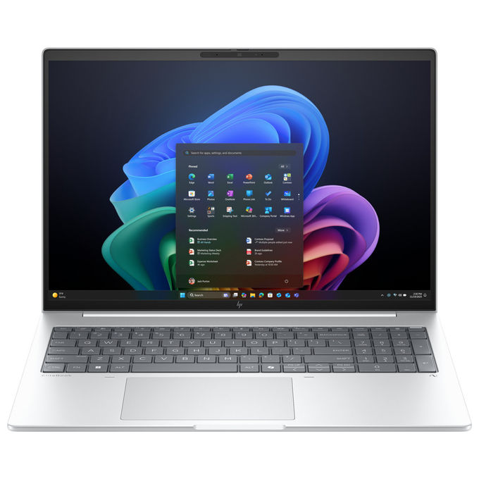 HP D76KJET EliteBook 8 G1i Notebook 16'' WUXGA Intel Core Ultra 7 16GB RAM 512GB SSD Wi-Fi 7 Windows 11 Pro Argento