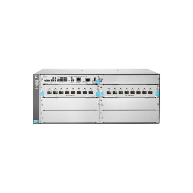 HP Enterprise 5406R Silver 16-Port sfp+ No PSU V3 Zl2 Switch Gestito 16x 1Gigabit / 10Gigabit Sfp+ Montabile su Rack