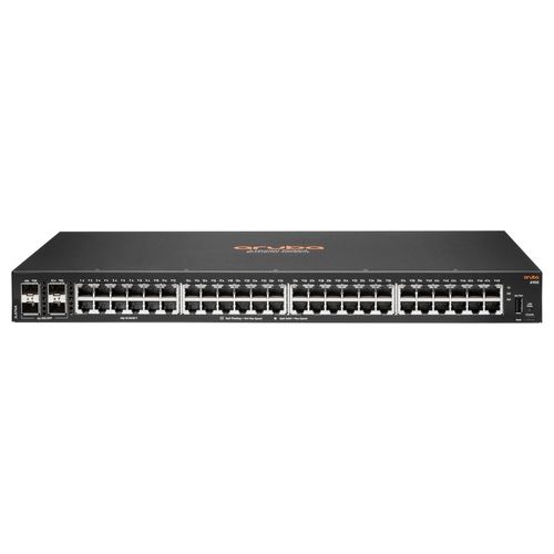 HP Enterprise Aruba 6100 48G 4SFP Gestito L3 Gigabit Ethernet 10/100/1000 1U Nero