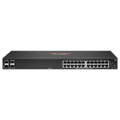 HP Enterprise Aruba 6100 24G 4SFP+ Gestito L3 Gigabit Ethernet 10/100/1000 1U Nero