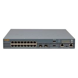 HP Enterprise Aruba 7010 (RW) 16P 150 W PoE + 10/100/1000Base-T 1 G Base-X SFP 32 AP and 2 K Clients Controller