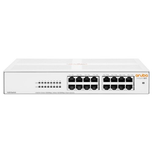 HP Enterprise Aruba Instant On 1430 16G Non Gestito L2 Gigabit Ethernet 10/100/1000 1U Bianco