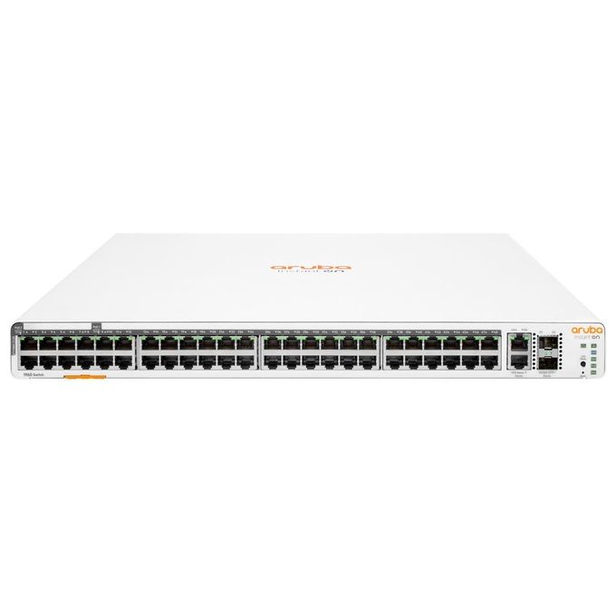HP Enterprise Aruba Instant On 1960 48G 40p Class4 8P Class6 PoE 2XGT 2SFP+ 600W Gestito L2+ Gigabit Ethernet 10/100/1000 Supporto Power over Ethernet 1U Bianco